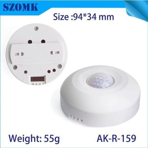 New Design Waterproof Rfid Round Plastic Fresnel Lens Housing 94*34mm Electronic Equipment Enclosure For Human Body Induction