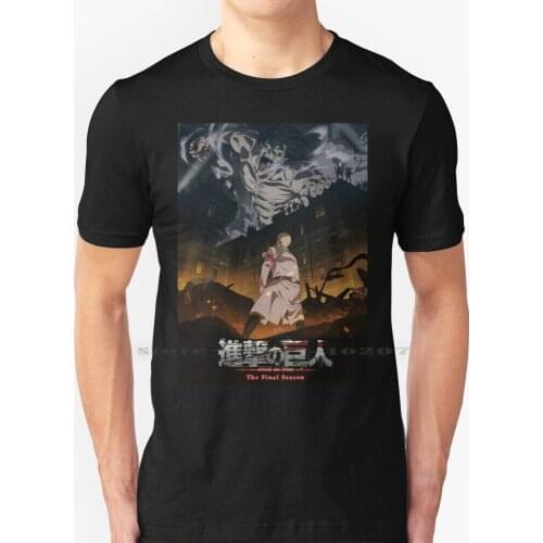 Attack On Titan Season 4 Poster Poster T Shirt 100% Pure Cotton Attack On Titan Recap Hajime Isayama Attack On Titan Characters