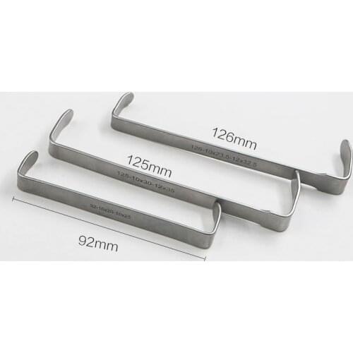 Thyroid retractor tissue retractor plate type right angle non-porous right angle cosmetic plastic surgery skin retractor stainle