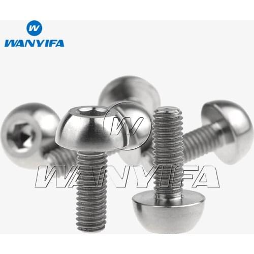 Titanium Motorcycle Front Rotor Bolt Screw M6 x 17mm for Honda CBR600 900 1000 RR 6pcs