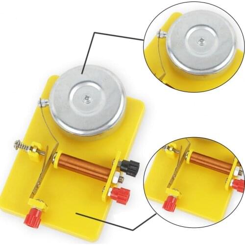 1 Set Physics Bell Experiment Toy Physical Circuit Scientific Electric Trembler Bell Magnet Experiment Toy for Kid Child
