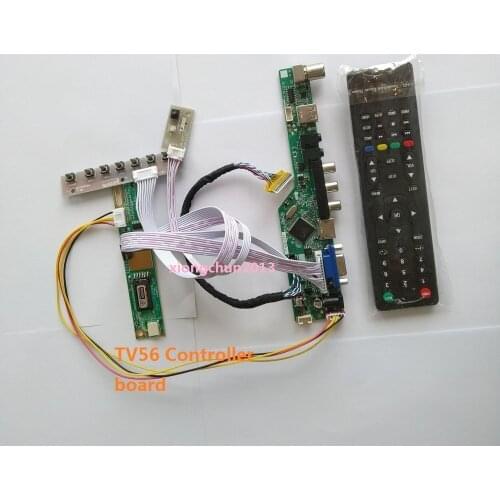 TV HDMI AUDIO USB VGA AV Controller driver Board diy kit For B154EW08 1280X800 15.4" panel monitor cable LCD LED