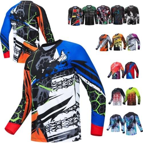Cycling Jersey Mens Mountain Bike Tops Motocross Clothing Long Sleeve MTB T-Shirt Outdoor Sport Biking Racing Sweatshirt CD9533