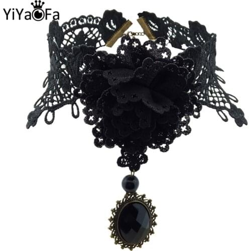 YiYaoFa Vintage Choker Necklace for Women Gothic Jewelry Necklace & Pendant Women Accessories Collar Statement Necklace GN-28