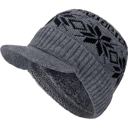 High Quality Cotton Add Fur Brim Winter Hats Skullies Beanies Hat For Men Women Wool Caps Gorras Bonnet Knitted Hat