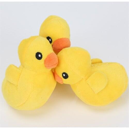 Yellow Duck Plush Little Dog Toys Squeak Toys Funny Pet Play Antistress Chew Toy For Small Medium Dog Pets Accessories Supplies