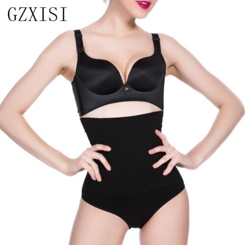 2018 Women High Waist Trainer Tummy Slimming Control Waist Cincher Body Shaper Thong G-string Butt Lifter Seamless Panties XXXL