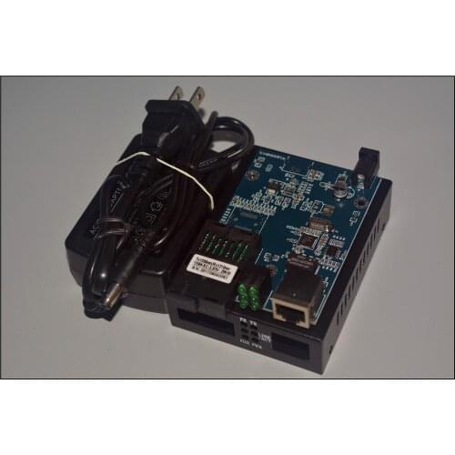 100M fibra optica media converter 1*optical port 1*Ethernet port single mode dual core 1310nm AC external power supply FTTH