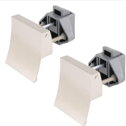 2pcs Square Caravan Cabinet Locks Push Button Door/Desk Latch/Drawer/Cupboard for RVs,Auto,Boat,Marine