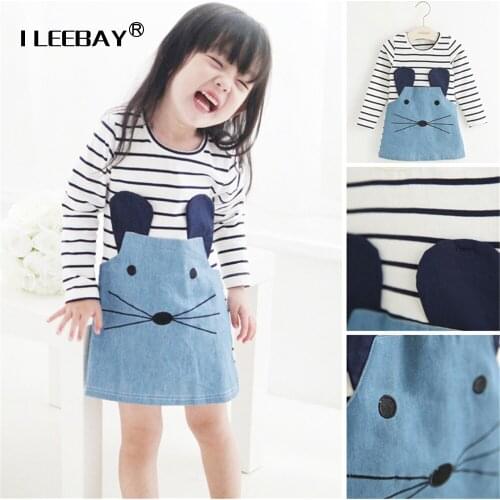 2018 Autumn Outfit Kids Girls Dresses Long Sleeve Todder Girls Princess Dress Kids Vestidos Fall Toddler Infant Girls Clothing