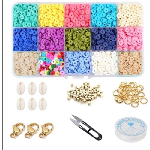 21 kinds of Sea Conch Jewelry Making Material Start Fimo Bead Set