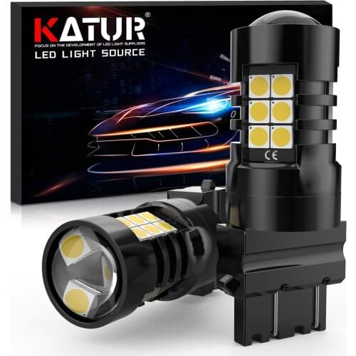 2x T25 LED Canbus Error Free 3157 3156 3057 P27/7W LED Bulb Car Rear Brake Lights DRL Parking Signal Lamp 12V 6500K White 1200Lm