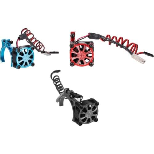 36mm Motor Alloy Heat Sink Cooling Radiator Cooling Fan for 1/8 1/10 RC Car