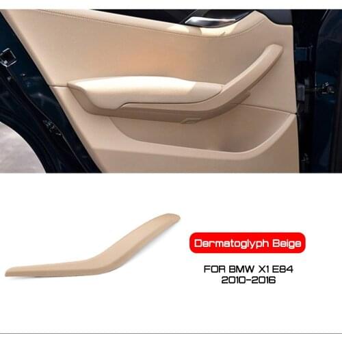 4pcs/set Beige Car Inner Door Handle Trim Panel Handle Interior Door Handles For Bmw X1 E84 2010 2011 2013 2014 2015 2016