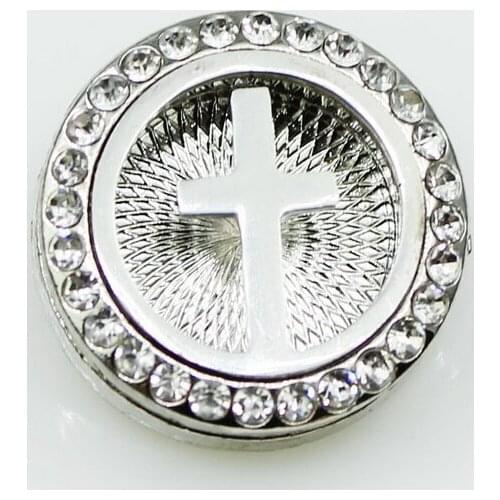 Aromatherapy Cross 18mm Snap Buttons 3pcs Perfume Locket Magnetic Essential Oil Diffuser Snap Bracelet Jewelry Accessories