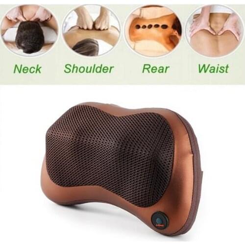 Far Infrared Car Home Body Massage Pillow Neck Shoulder Waist Massage Car Seat Cover Relaxation Massage with Magnetic New
