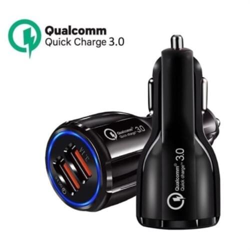 Car Charger Usb Quick Charge 3.0 For Mobile Phone Dual Usb Car Charger Qc 3.0 Fast Charging Adapter Mini Usb Car Charger
