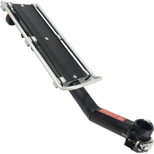 Bicycle Rear Rack, Bike Luggage Cargo Carrier, Quick Release Adjustable Cycling Seatpost Rack for Mountain Bike