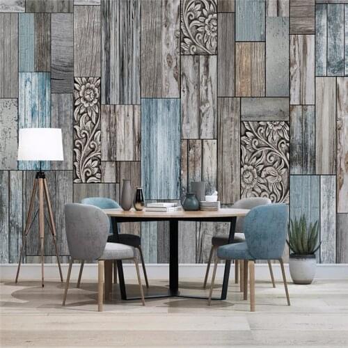 Beibehang custom Nordic retro wooden wallpapers for living room TV background decorative cultural wall paper bedroom decoration
