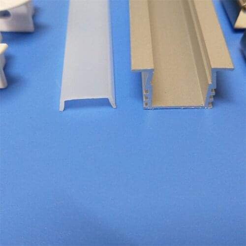 Free Shipping 100m (50pcs) a lot, 2m per piece, High quality aluminum profile with cover and end caps ,clips for led strip light