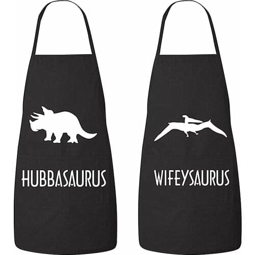 Custom Couples Kitchen Cooking Aprons,Personalised The earth shaking barbecue king, the overbearing Kitchen Queen Apron,Day gift