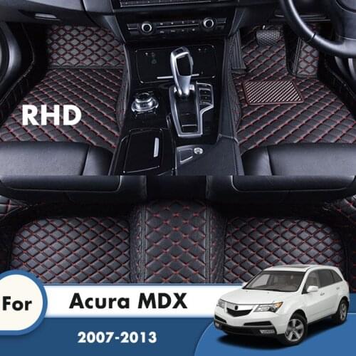 RHD Car Floor Mats For Acura MDX 2013 2012 2011 2010 2009 2008 2007 Car Carpets Rugs Custom Auto Interior Accessories Covers