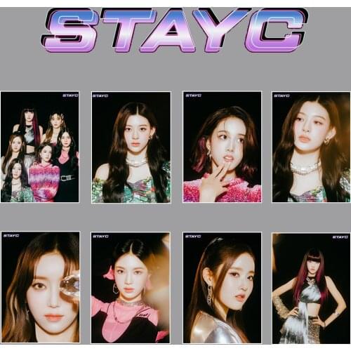 KPOP STAYC Sumin Sieun Isa Seeun Yoon J Combination New Album So Bad Poster Sticker Pictorial Photos Fans Gilfs Displaying New