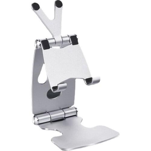 Aluminum alloy creative desktop mobile phone lazy bracket tablet computer universal small base support shelf