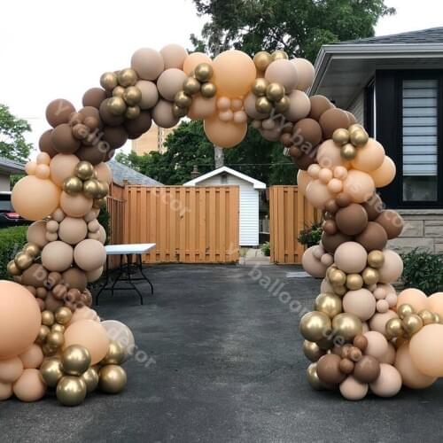 DIY Retro Coffee Latex Balloons Wedding Birthday 5/10/18inch Balloons Garland Arch Party Supplies Globos Baby Shower Decoration
