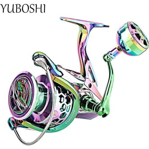 LIDAFISH Brand GSM1000-7000 Spinning Reel Metal Spool Metal Knob Metal Folding Rocker Spinning Fishing Reel Fishing Tools