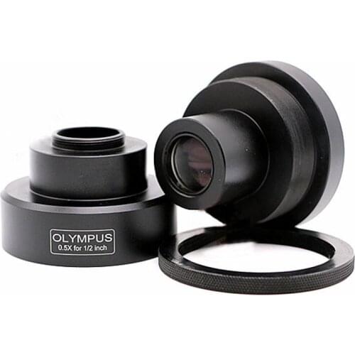 0.5x Microscope Camera C Interface Adapters for Olympus Microscope CX31,CX41,BX43,BX51,BX53 Adaptors Microscopio Reducing Lens