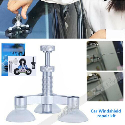 Car Styling Windshield Repair Kit Car Window Glass Scratch Crack Restore Repair Tool Car Window Screen Polishing Fixed bracket