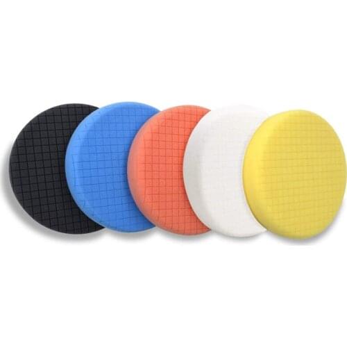 Novel-5Inch Backing Plate Compound Buffing Sponge Pad Polishing Pads Kit for Car Buffer Boat Polisher Polishing,Waxing,Sealing