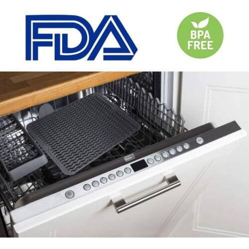 New Silicone Dish Drying Mat Pot Holder Pad Kitchen Draining Pad Table Decoration