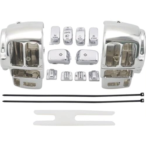 Motorcycle Hand Control Switch Housing Switch Button Cap For Harley Softail Dyna Ultra Classic Electra Road Glide 1996-2013