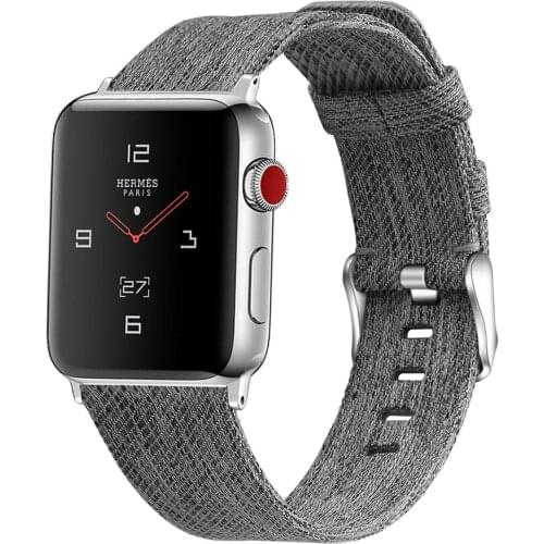 Band Strap Compatible for Apple Watch Band 44mm 42mm Series 5 4 3 canvas correa for iwatch 38mm pulseira men women accessories