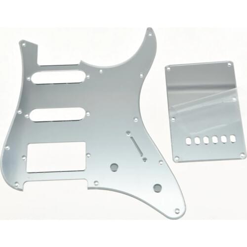 Silver Mirror Guitar HSS Pickguard Tremolo Trem Cover for Yamaha PACIFICA Guitar