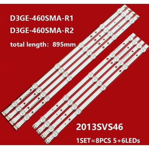 LED backlight strip 11 lamp for Sams ung 46"TV 2013SVS46 CY-DF460BGLV1H D3GE-460SMB-R1 D3GE-460SMA-R2 UN46EH5000 UE46H6203