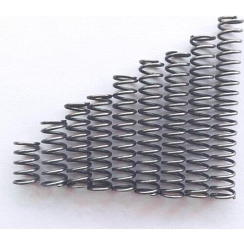 1.6x25mm Compressed Springs, 1.6mm Wire Diameter x 25mm Outer Diameter x (15-50)mm Free Length, Spring Steel Compressed