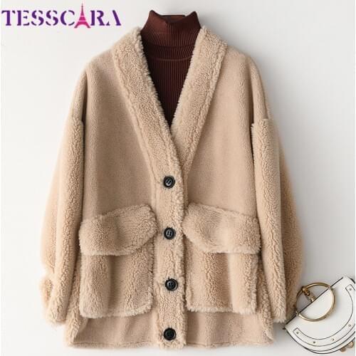 Женские пальто с мехом TESSCARA China At AliExpress