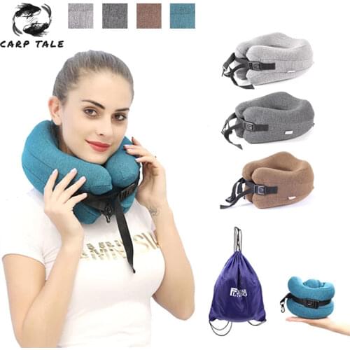 U-Shape Magnetic Headrest 30x28cm Neck Pillow Memory Foam Filler With Eyemask Earplug Travel Office Car Embrace Cervical Pillow