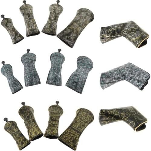UNIVERSAL GOLF CLUB HEAD COVERS FOR DRIVER/ FAIRWAY/ HYBRID/ PUTTER No. 1 3 5 UT