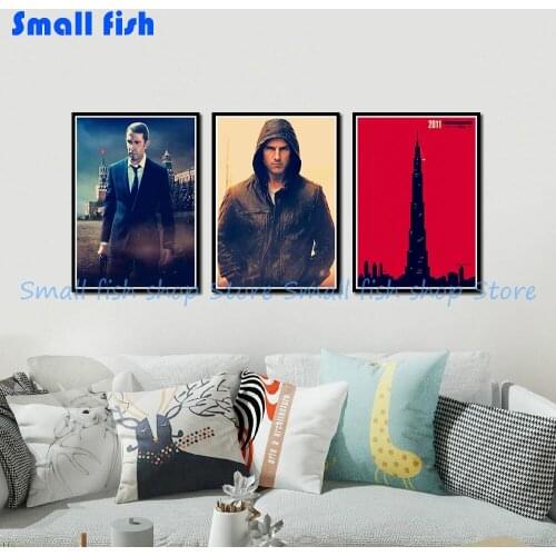 Mission Impossible Ghost Protocol Vintage Retro Decorative Frame Poster Wall Posters Home Decor Gift 42*30 cm