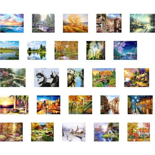 Scenery new1 Counted Cross Stitch 11CT 14CT 18ct 25ct 22ct 28ct Cross Stitch Kits Embroidery Needlework Sets