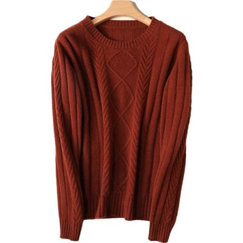 LONGMING 2021 New Sweater Women Merino Wool Sweater Thickening Pullovers Women Knitting Oneck Soft Winter Sweater Famele Jumper