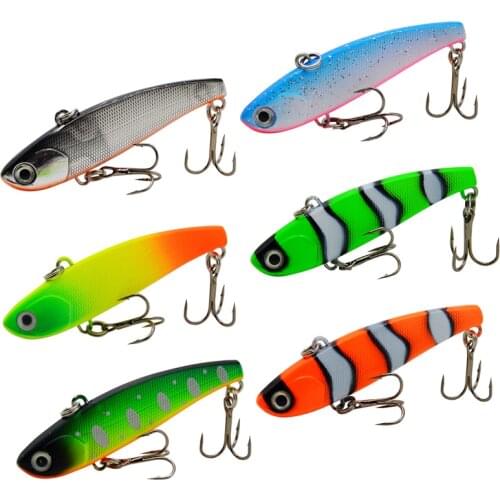 WLDSLURE 1PC Sinking Vibration 20g/7cm Fishing Lure Hard Plastic Artificial VIB Winter Ice Fishing Pike Bait Tackle Isca Peche