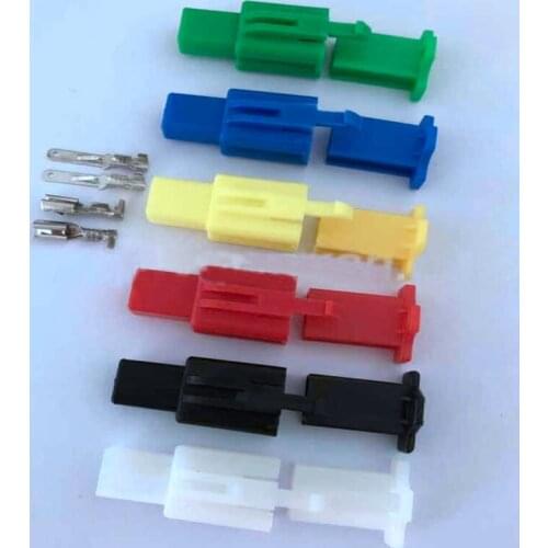 2P connector harness plug connector motor electric appliance 2.8 with terminal yellow blue green red