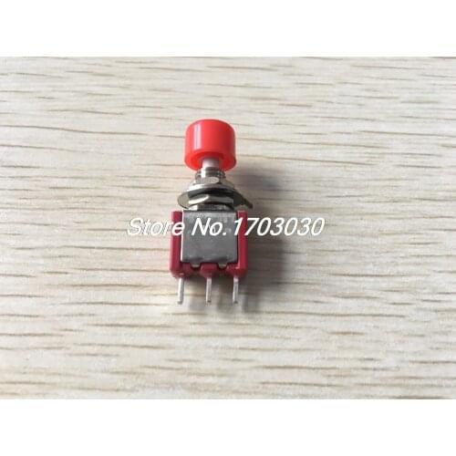 5pcs AC 2A/250V 5A/120V 3 Pin SPDT Momentary Push Button Pushbutton Switch 1 NO 1 NC
