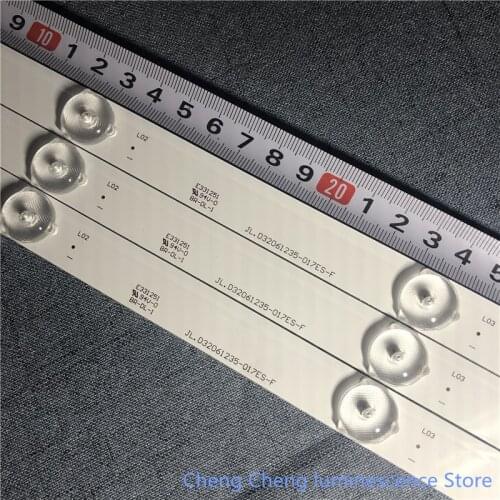 9Pieces/lot FOR TCL LE32D99 32LE12J LCD TV backlight strip JL.D32061235-017IS-F 575MM 6V 6LED 100%NEW