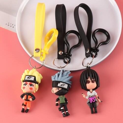 Anime Ninja Cosplay key chain cartoon character pendant key chain bag pendant Decoration